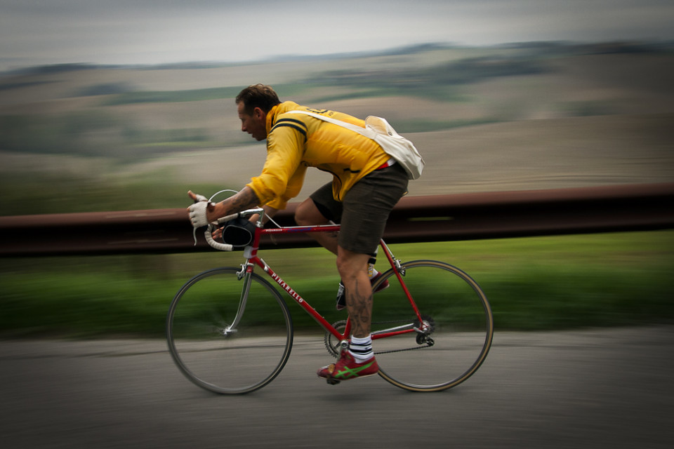 Prova di Panning nei pressi di Siena